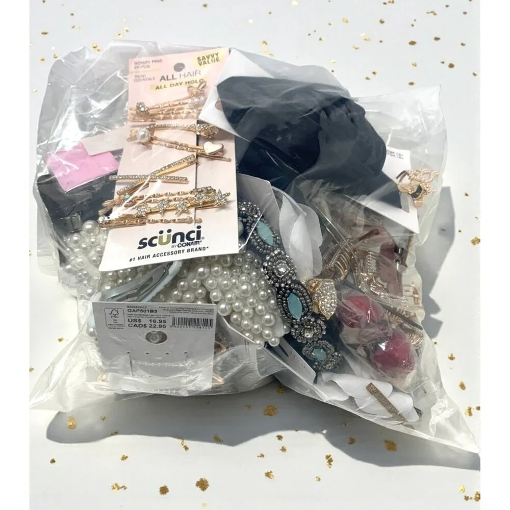 ✨ Huge Hair Accessories Bundle~2 lb Mix | Clips, Scrunchies, Barrettes & More ✨
